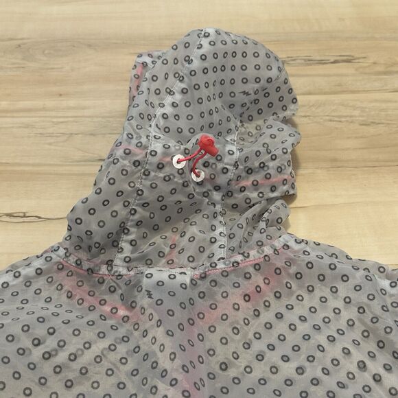 Nike Run Women Large Full Zip Lightweight Jacket Opaque Clear Translucent - Picture 4 of 11